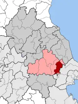 Location within the regional unit