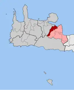 Location within the regional unit