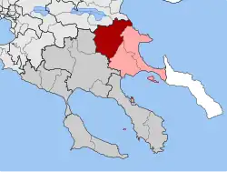 Location within the regional unit