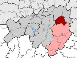 Location within the regional unit