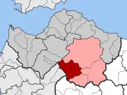 Location within the regional unit