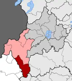 Location within the regional unit