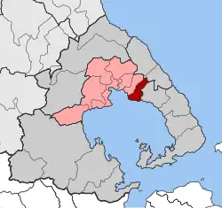 Location within the regional unit