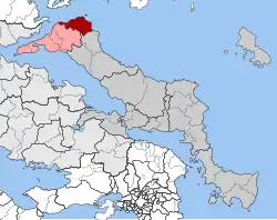 Location within the regional unit
