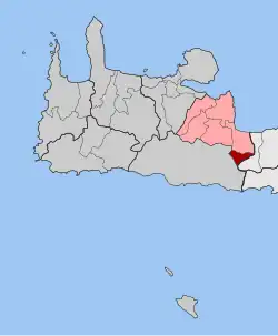Location within the regional unit