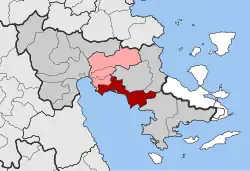 Location within the regional unit