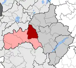 Location within the regional unit