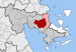 Location within the regional unit