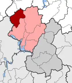 Location within the regional unit
