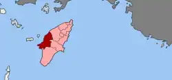Location within Rhodes