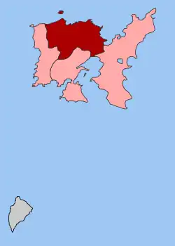 Location within the regional unit