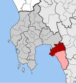 Location within the regional unit