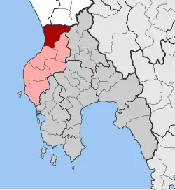 Location within the regional unit