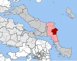 Location within the regional unit