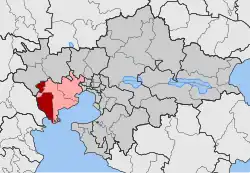Location within the regional unit