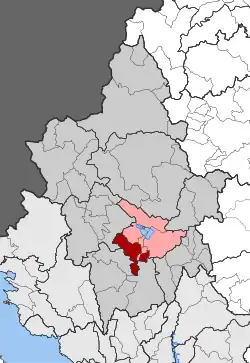 Location within the regional unit