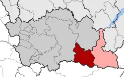 Location within the regional unit
