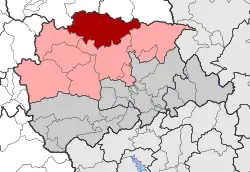 Location within the regional unit