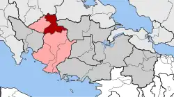 Location within the regional unit