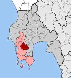Location within the regional unit