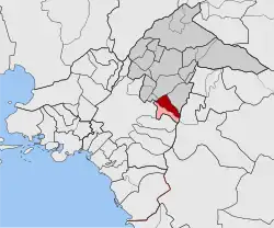 Location within North Athens regional unit
