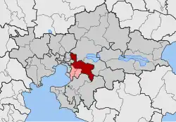 Location within the regional unit