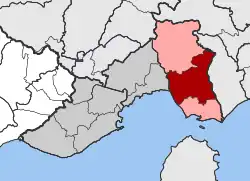 Location within the regional unit