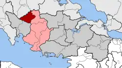 Location within the regional unit
