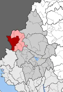 Location within the regional unit