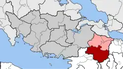 Location within the regional unit