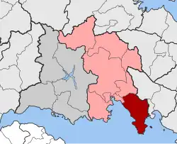 Location within the regional unit