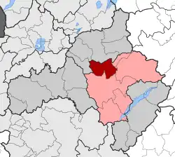 Location within the regional unit