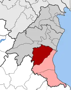 Location within the regional unit
