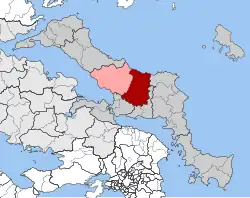 Location within the regional unit
