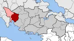 Location within the regional unit