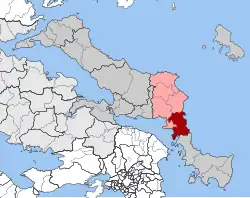 Location within the regional unit