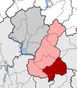 Location within the regional unit