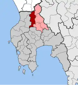 Location within the regional unit