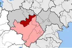 Location within the regional unit