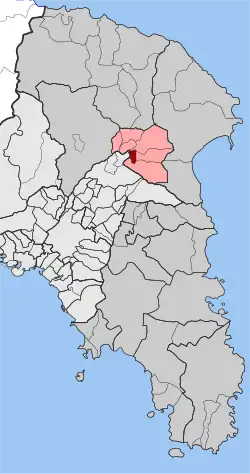 Location within the regional unit