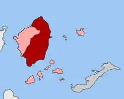 Location within the regional unit