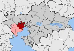 Location within the regional unit