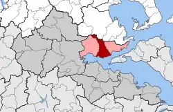 Location within the regional unit