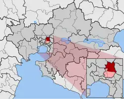 Location within the regional unit