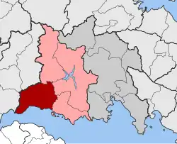 Location within the regional unit