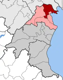 Location within the regional unit
