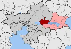Location within the regional unit