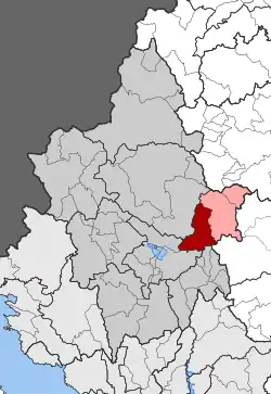 Location within the regional unit