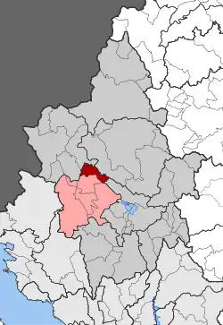 Location within the regional unit