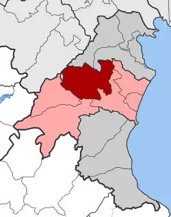 Location within the regional unit